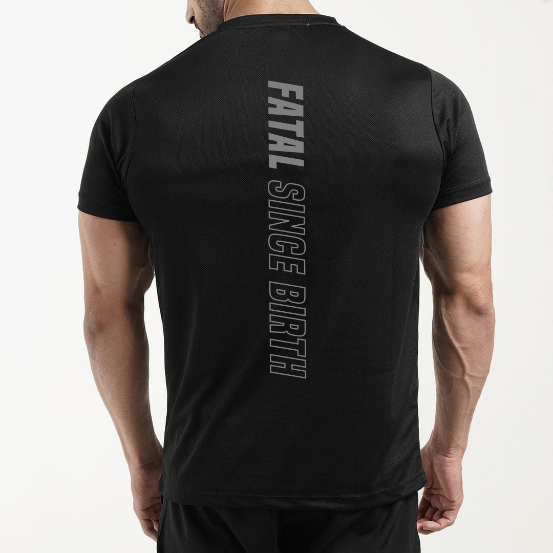 Black Mirco Mesh Dri-Fit T-Shirt