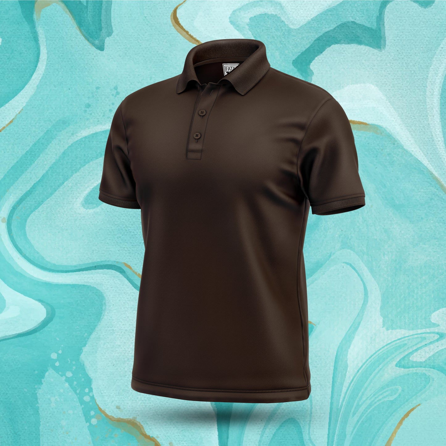 Dark Brown Polo Tee