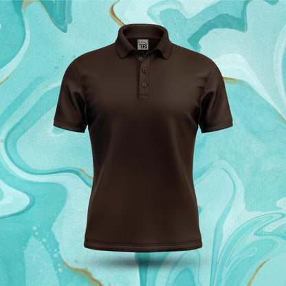 Dark Brown Polo Tee