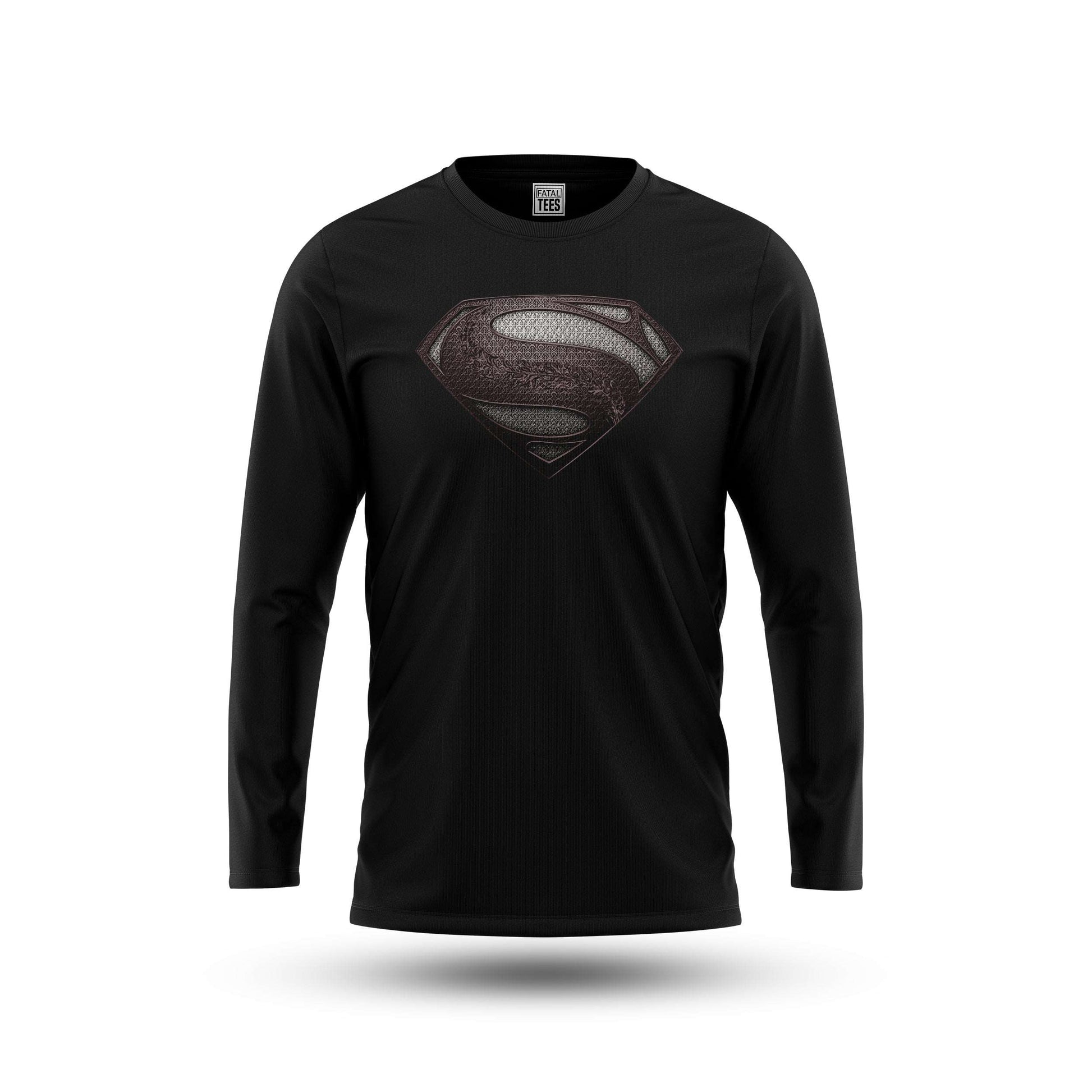 Man of Steel Black Tee Fatal Tees