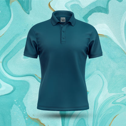 Zinc Blue Polo Tee