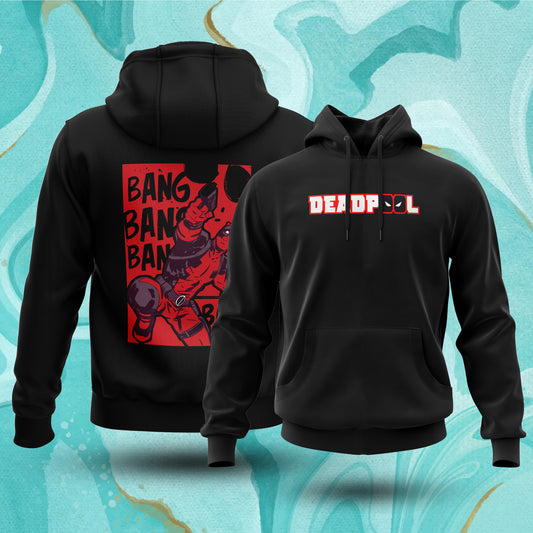 Deadpool Bang (Black) Hoodies Fatal Tees